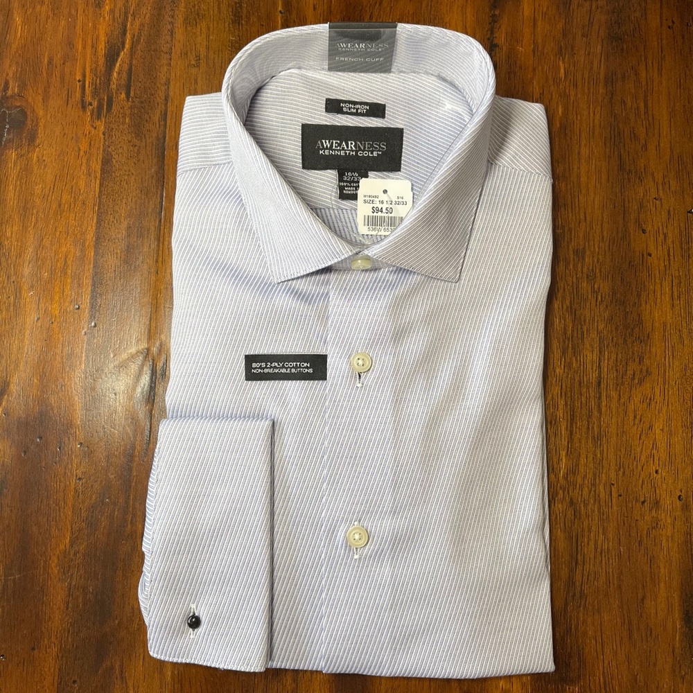 Kenneth Cole French Cuff Dress Shirt